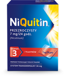 NIQUITIN STOPIEŃ 3 system transdermalny x 7 sztuk