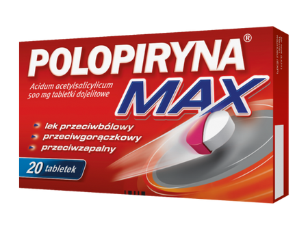POLOPIRYNA MAX x 20 tabletek dojelitowych