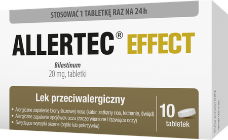 Allertec Effect 20mg tabletki, 10 sztuk