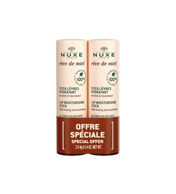 NUXE Rêve de Miel® Duopak Pomadka nawilżające 4g+4g