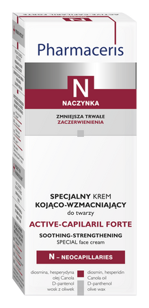 PHARMACERIS N ACTIVE-CAPILARIL SPECJALNY KREM KOJĄCO-WZMACNIAJĄCY do twarzy 30mL