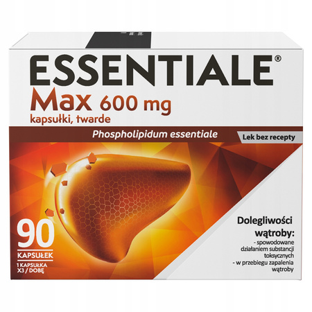Essentiale Max 600mg kapsułki twarde, 90 sztuk