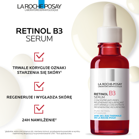 LA ROCHE-POSAY Retinol B3 Serum przeciwzmarszczkowe z retinolem i witaminą B3, 30ml