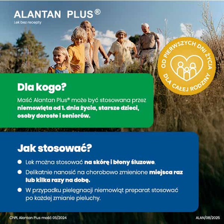 ALANTAN PLUS® maść (20 mg+50 mg)/g Multifunkcyjny lek na problemy skórne, 30g