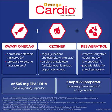 Omega Cardio kapsułki, 60 sztuk DATA WAŻNOŚCI 28.02.2026r.
