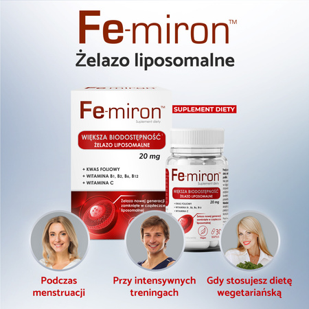 Fe-miron Żelazo Liposomalne z Kompleksem Witamin
