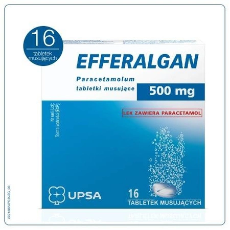 EFFERALGAN 500 mg x 16 tabletek musujących