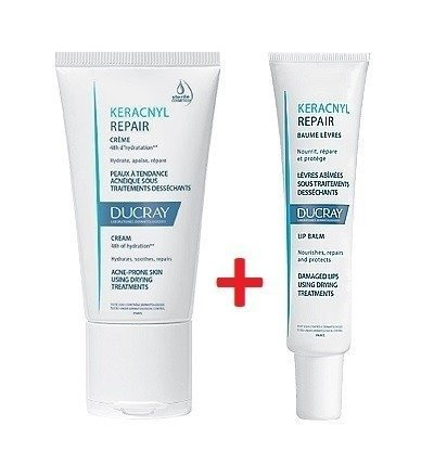 DUCRAY KERACNYL REPAIR Krem 50 ml + Balsam do ust 15ml