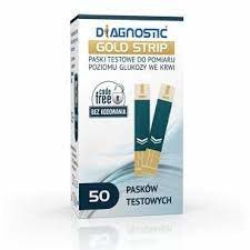 DIAGNOSTIC GOLD STRIP test paskowy x 50 sztuk