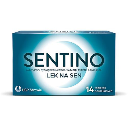 Sentino 12,5mg  Lek na sen, tabletki powlekane, 14 sztuk