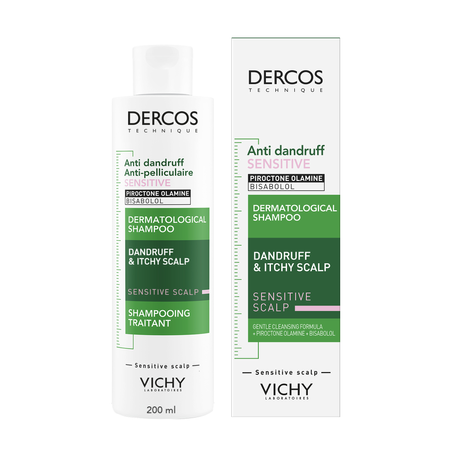 VICHY DERCOS Szampon przeciwłupieżowy do skóry wrażliwej 200ml