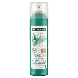 Klorane Szampon suchy z pokrzywą, pigmentem i witaminą E - do włosów ciemnych, 150ml