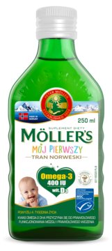 MOLLER'S MÓJ PIERWSZY TRAN NORWESKI płyn 250 ml 