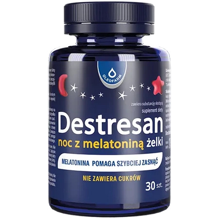 Destresan Noc Z Melatoniną Żelki, 30 sztuk