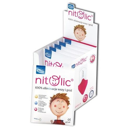 Pipi Nitolic preparat przeciw wszawicy 20ml x 6sasz.