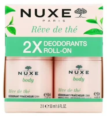Nuxe Body Reve de The Dezodorant roll-on 24-godzinna świeżość Duopack, 2x50ml