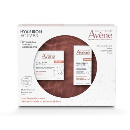 Avene Hyaluron Activ B3 Zestaw Multiintensywny krem na noc 50ml + Serum 30ml