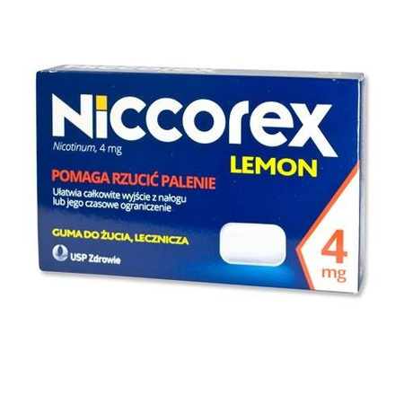 Niko-Lek Lemon guma do żucia lecznicza 4mg 24szt.