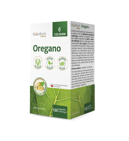 Oregano Biovitum Liquid, kapsułki roślinne, 120 sztuk