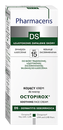Pharmaceris DS Octopirox, kojący krem do twarzy, SPF 15, 30 ml