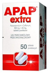 APAP EXTRA (500 mg + 65 mg) x 50 tabletek powlekanych