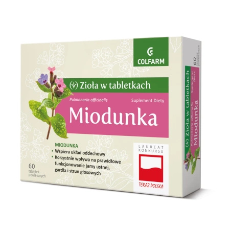 Miodunka tabletki powlekane, 60 sztuk