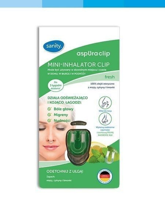 MINI INHALATOR CLIP FRESH SANITY 1 sztuka