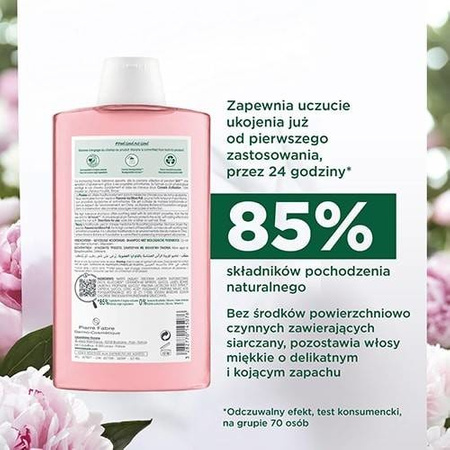 KLORANE Piwonia, szampon organiczny, 400 ml