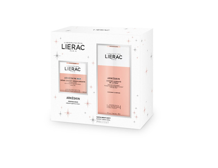 LIERAC ARKESKIN Krem Na Dzień 50ml + Suplement Diety 60szt Zestaw Świąteczny