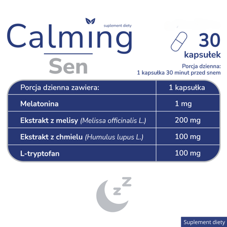 Calming Sen kapsułki twarde, 30 sztuk