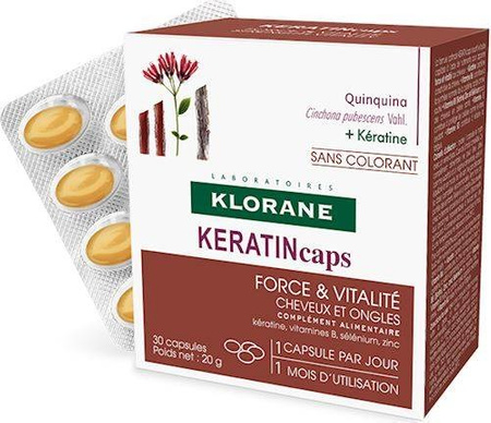 Klorane KERATINcaps kaps. 30 kaps.