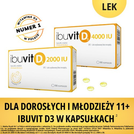 Ibuvit D3 Kids, 15 000 IU/ml, krople doustne, 10ml DATA WAŻNOŚCI 02.2026r.