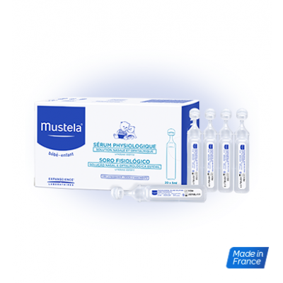 MUSTELA Serum fizjologiczne do higieny oczu i nosa x 20 ampułek
