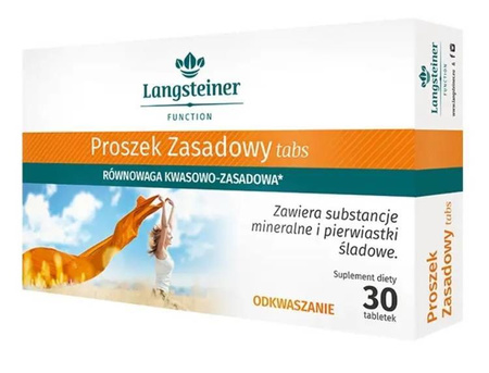 Proszek zasadowy TABS tabletki  Langsteiner, 30 sztuk