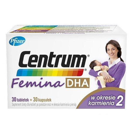 CENTRUM FEMINA 2 DHA x 30 tabletek + 30 kapsułek