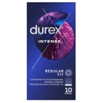 Durex Intense prezerwatywy z prążkami, wypustkami oraz stymulującym żelem, 10 sztuk