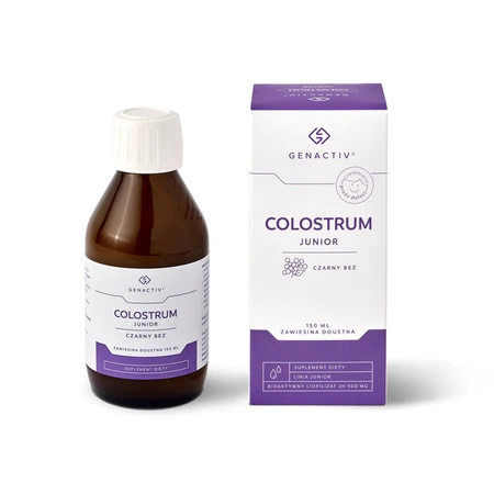 Colostrum Junior z czarnym bzem GENACTIV, zawiesina doustna 150ml