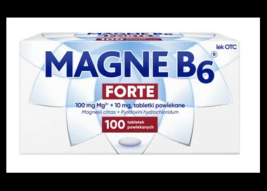 MAGNE-B6 FORTE (100 mg + 10 mg) x 100 tabletek powlekanych