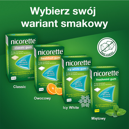 NICORETTE CLASSIC GUM 2 mg x 105 gum 