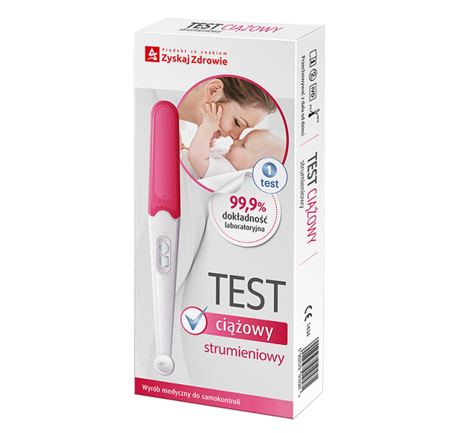 STRUMIENIOWY TEST CIĄŻOWY ZYSKAJ ZDROWIE x 1 sztuka