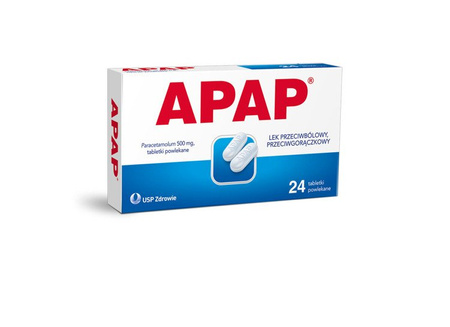 APAP 500 mg x 24 tabletki powlekane