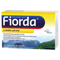 Fiorda smak cytrynowy 30 pastylek