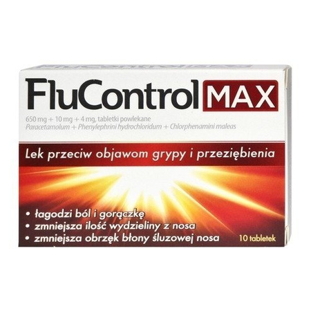 FLUCONTROL MAX x 10 tabletek powlekanych 