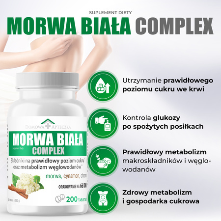 Morwa Biała Complex Domowa Apteczka tabletki, 200 sztuk