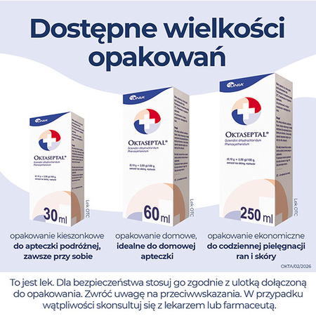 Oktaseptal – aerozol z oktenidyną do dezynfekcji i odkażania ran, 250ml