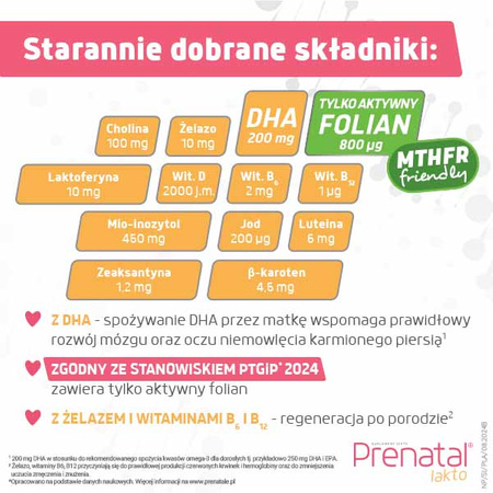 Prenatal Lakto kapsułki, 60 sztuk (30 + 30)