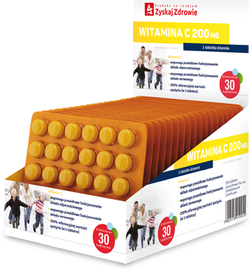  WITAMINA C 200 mg Zyskaj Zdrowie x 30 tabletek