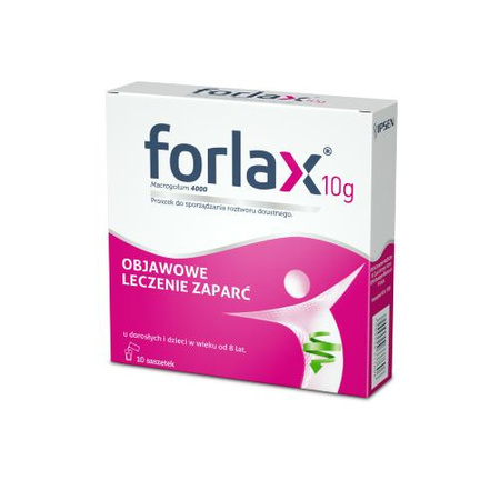 Forlax 10g Proszek do sporządzania roztworu doustnego, 10 sztuk