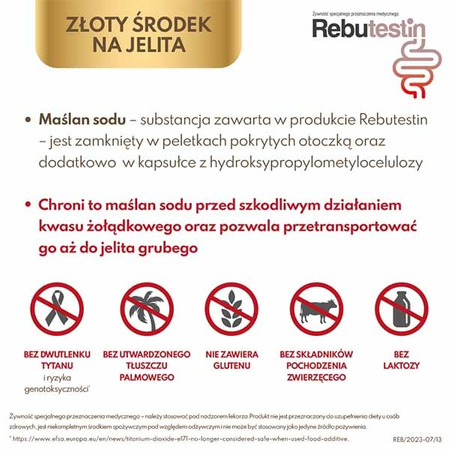 Rebutestin, 170 mg maślanu sodu, 60 kapsułek