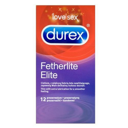 DUREX FETHERLITE ELITE prezerwatywy x 12 sztuk